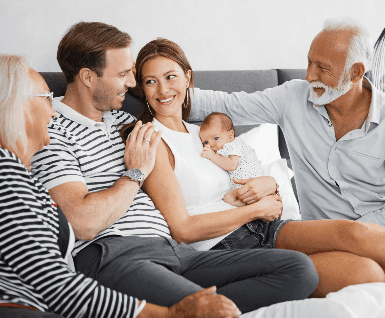Man with children